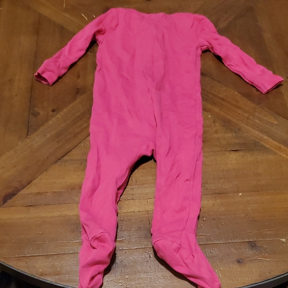 Primary Raspberry Kids Footie One Piece - Picture 3 of 3